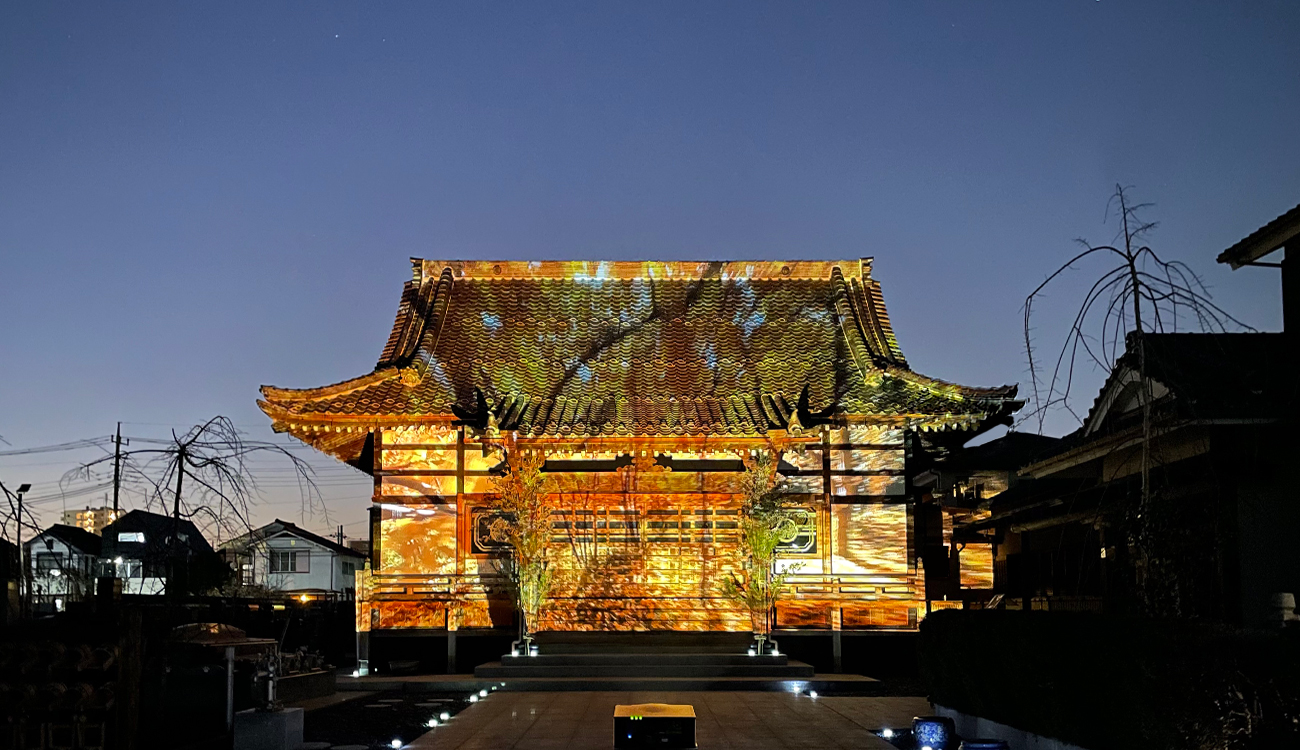 浄光寺の映像プロジェクション01