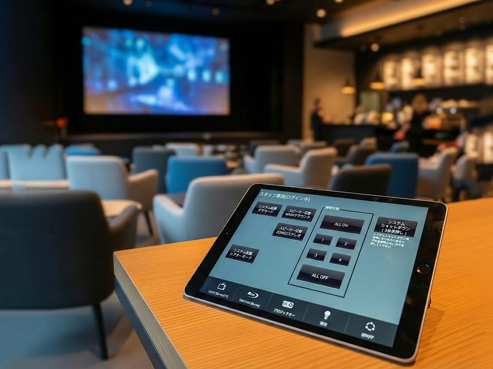 タブレットAVコントロールシステム＆店舗運営カメラソリューション｜株式会社Budscene 様